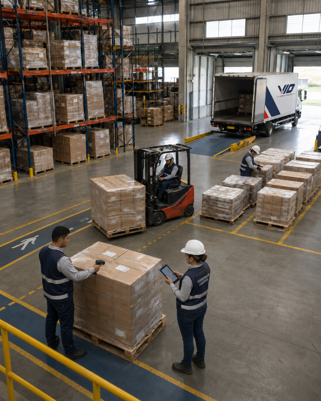 Operación de recepción, almacenamiento y despacho de mercancía